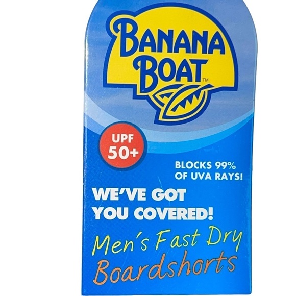 NWT Banana Boat Fast Dry, Techno stretch UPF 50+ Board shorts. Size large - Picture 5 of 9